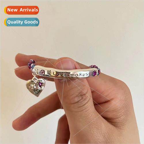 love makes world go round love bracelet ins niche ancient wi