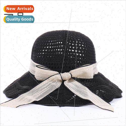 Summer beach sunshade straw hat Korea new outdoor nd hollow