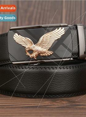 youth Korean cowhide leather belt male domineering eagle aut