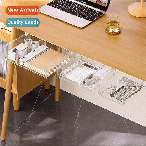 Japanese under desk storage drawer invisible organizer pen b