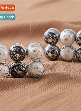 Scarf round small bowl oil drip tulip magnetic buttons women