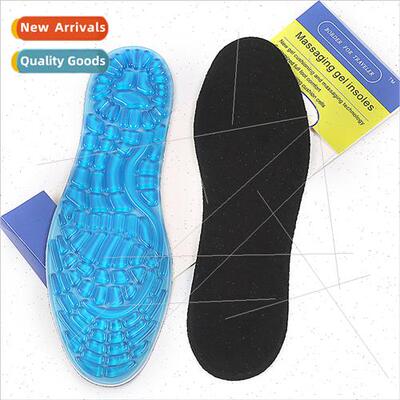 Men women marathon sports insoles blue sports particles Shi