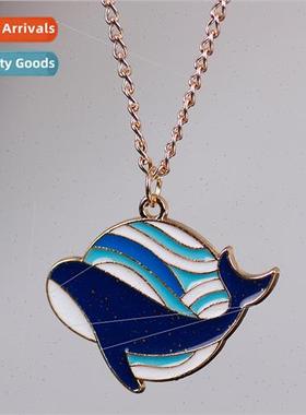 Necklace female Korean simple dolphin fashion creative dolph