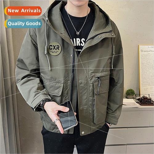 Men jacket spring autumn  2023 new tide tide nd workwear cas