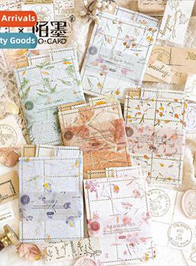 Moon whe wind clear material paper retro simple basic handbo