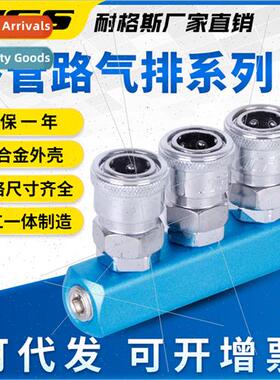 Pneumatic multi line air vent distributor quick coupling SML