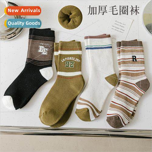 Socks women fall winter cotton thickened warm terry socks wi