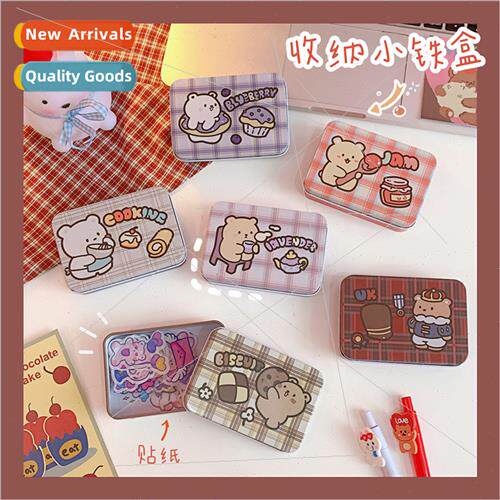 Korea Moe bear organizer girl handbook sticker box storage b