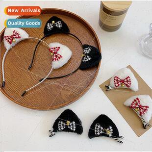 wash sup cat band hair face bells headband ears bow Cute
