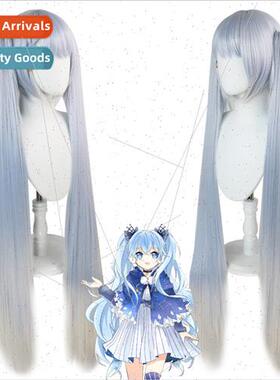 Hatsune Miku 2022 Snow Future Snow Hatsune COS wig double ti