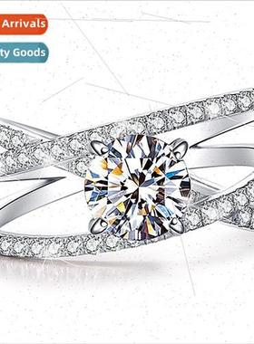 Fashion Trend Women Faux Moissane Three ves Cross Triple Lay