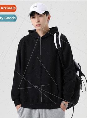 solid color hooded sweater men 320G grams heavyweight fabric