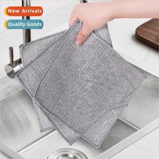 wipes kchen stovetop Household stick wire cleaning silver