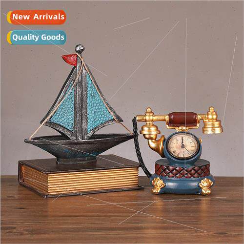 Europe retro telephone fiddle resin ornaments home  decorati