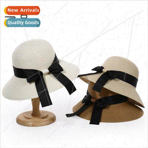 Hat female summer sun hat sunscreen foldable seaside vacatio