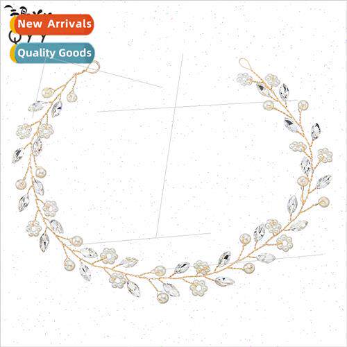 Handmade beaded rhinestone hair accessories bridal headdress