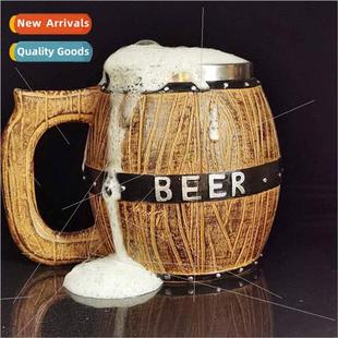 mugs new tie shaped capacy beer large Barrel creative