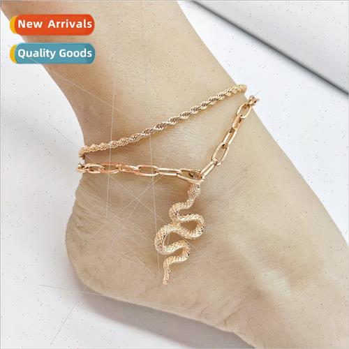 Europe summer fashion beach anklet set women retro double tw