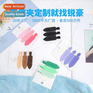 Korean  metal color whout traces hair clips partion posionin