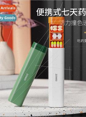Seven days pill box portable multifunctional organizer porta