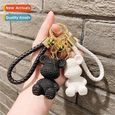 Resin violent bear backpack doll charm cartoon small doll ke