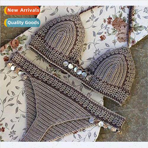 Europe Uned States new shell swimsu sexy crochet bikini beac