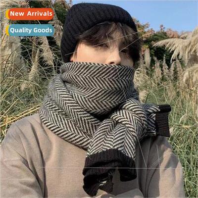 New winter men scarf herringbone pattern Korean couples vers