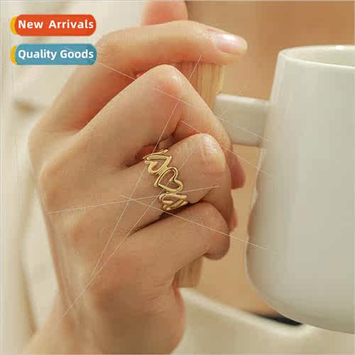 French retro fashion versatile simple sense stainless steel