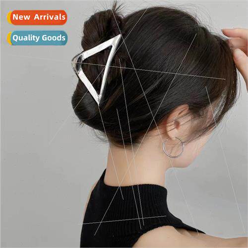 triangle metal hairpin female back head plate hair grip clip