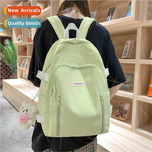 2023 winter new solid color large capacy backpack set nd stu
