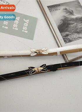 Buckle elastic waistband fine dress simple small know hangin