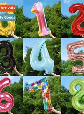32 inch 40 inch birthday number aluminum film balloons adult