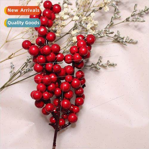 Christmas red fru simulation red berries Christmas decoratio
