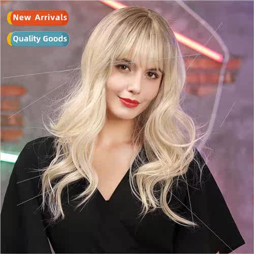 Wig Europe Women Fashion Chemical Fiber Wig Full Head Cover