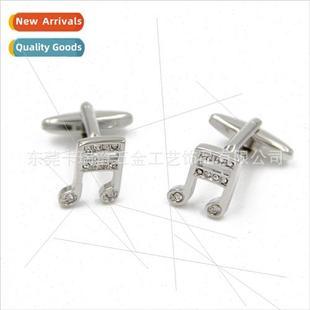 fan fashion notes Cufflinks shape music crystal cufflin ized