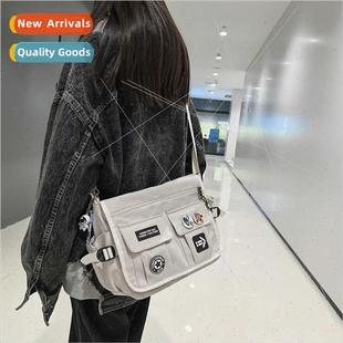 New crossbody bag men tide Japan work satchel canvas student