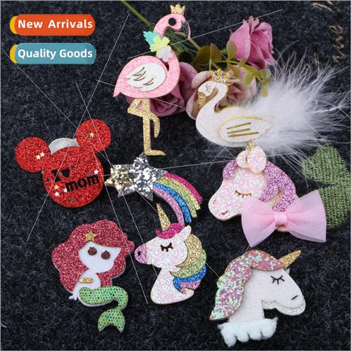 Hair accessories diy material package unicorn variety cartoo