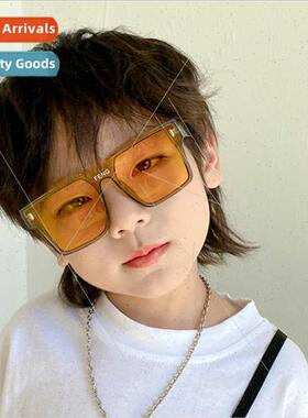 new retro children sunglasses connected ins one-piece wind m