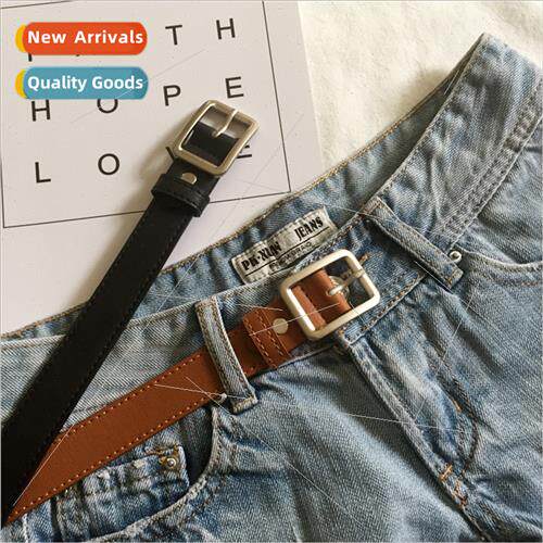 hundred belt female simple student pin buckle pants belt ins