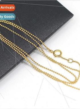 14k gold clad chain bead chain metal finished necklace colla