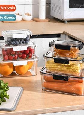 Transparent lid ingredients preservation box household refri