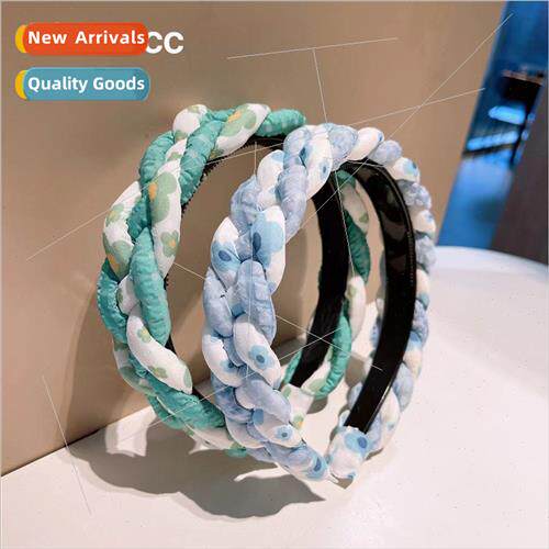 of creamy fresh bubble cotton floral handmade twist braid ha