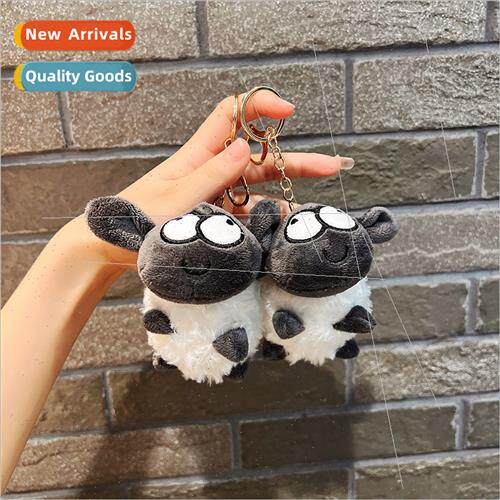 Plush sheep got a sheep bag doll key chain schoolbag charm c