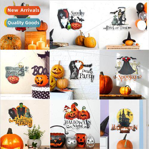 New Halloween wall stickers All Saints Day decorative sticke