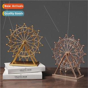 iron metal ornaments Scandinavian decor Ferris desktop wheel