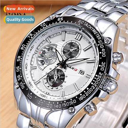 Atmosphere Men Watch Steel Strap Calendar Waterproof Sports