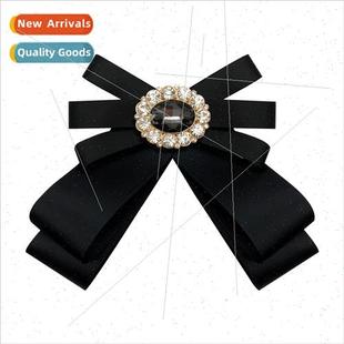 bow decorative fabric Korea brooch diamond ribbon shir retro