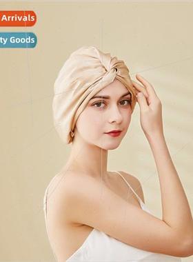 2024 new silk double-layer shower cap 6A mulberry silk Frenc
