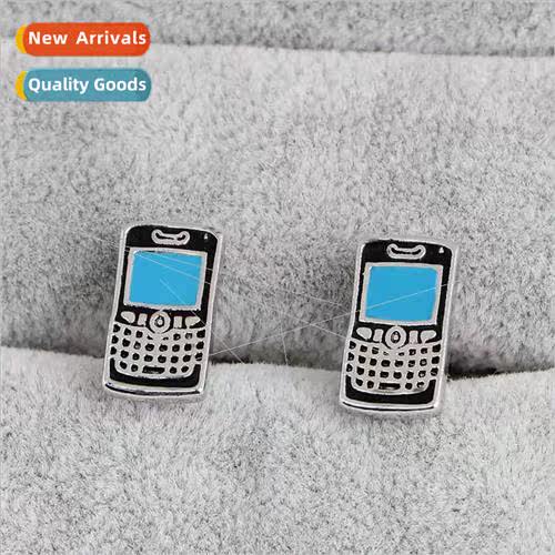 Europe creative jewelry cell phone cufflinks fashion French