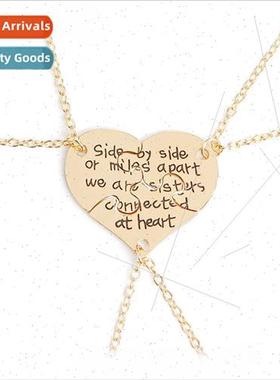 new Creative zinc alloy letters sisters three petals patchwo